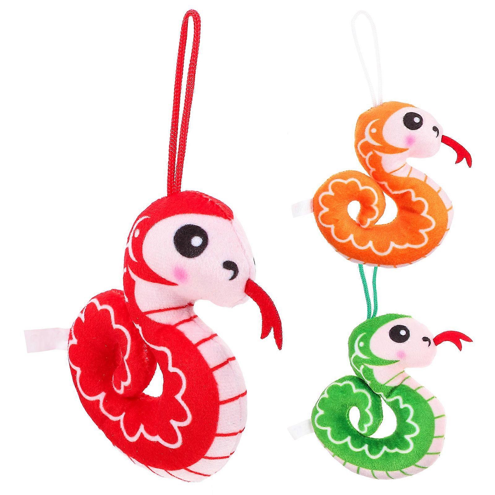 Zodiac Hanging Pendant Snake Doll for Decor 9Pcs Assorted Colors