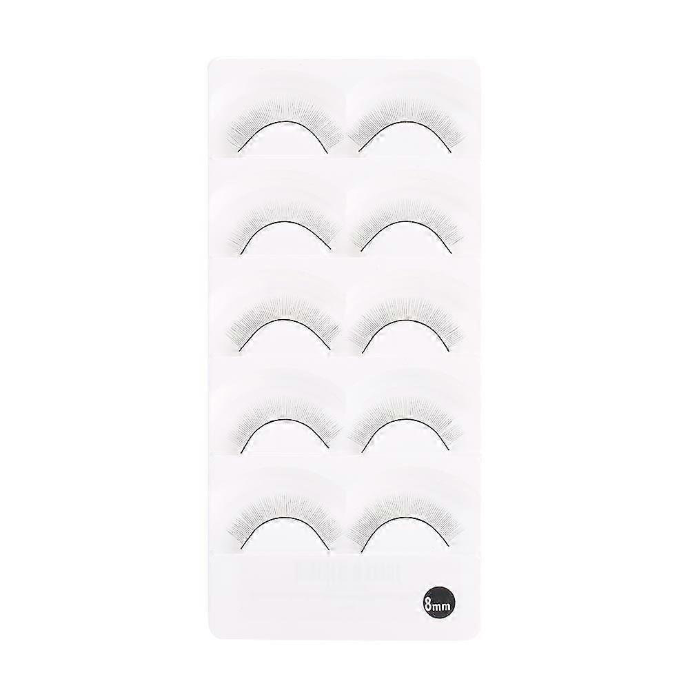 5 Pairs Practice Eyelashes False Lashes for Eyelash Extension Grafting Training Eye Makeup Tool