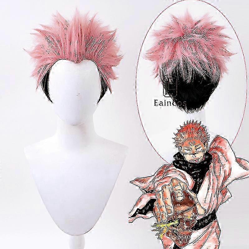 Anime Jujutsu Kaisen Ryomen Sukuna Cosplay Peruka Odporne na ciepło Włosy syntetyczne Halloween Karnawał Akcesoria do kostiumów - JA