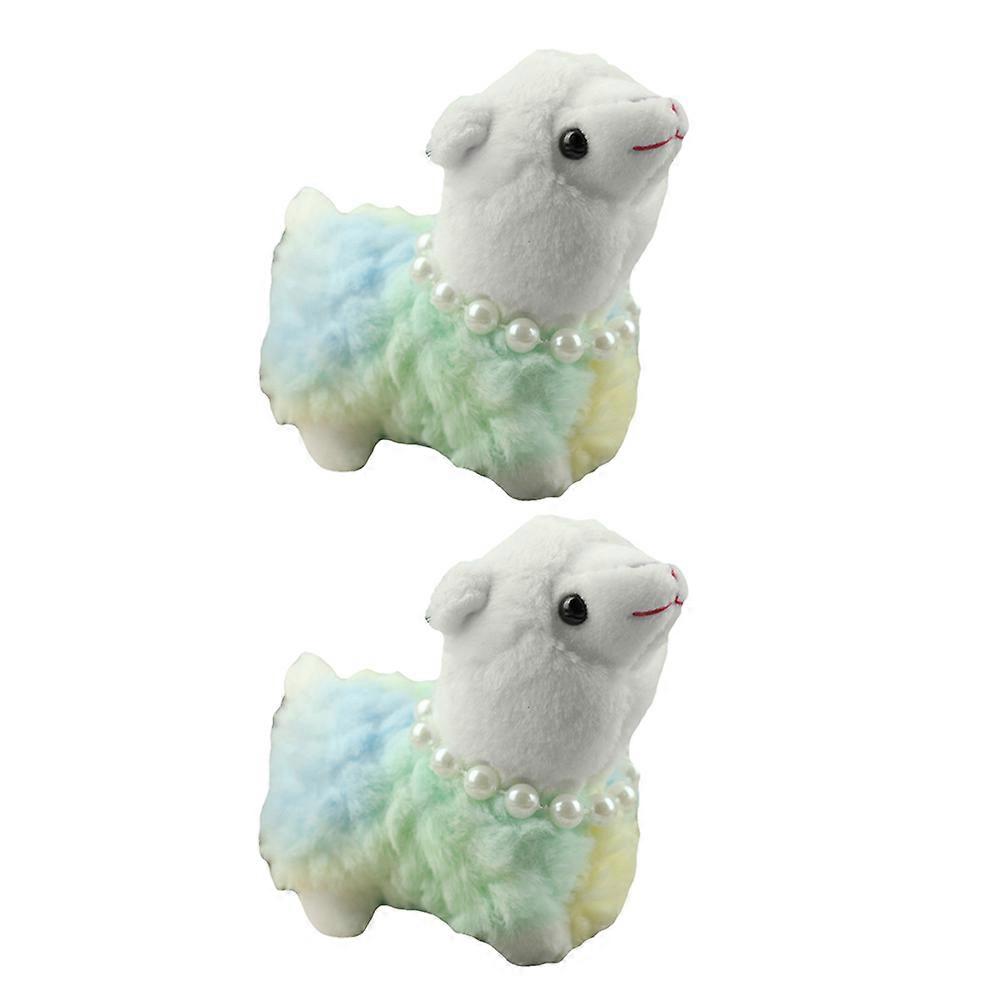 Alpaca Keychain Charm Stuffed Alpaca Keychain for Decoration 8Pcs