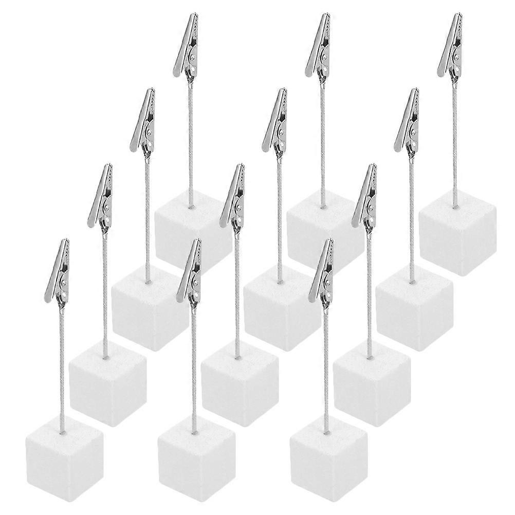 Memo Note Clip Holder 96Pcs For Table Name Displays Weddings Parties Office Use White Compact Portable