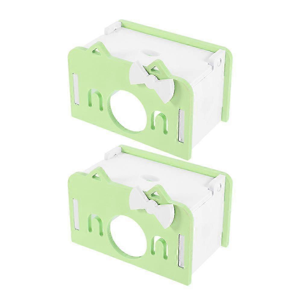 2pcs Hamster House Squirrel Hideout Hut Small Animals Hideout Guinea Pig Cage Hideout 25-26