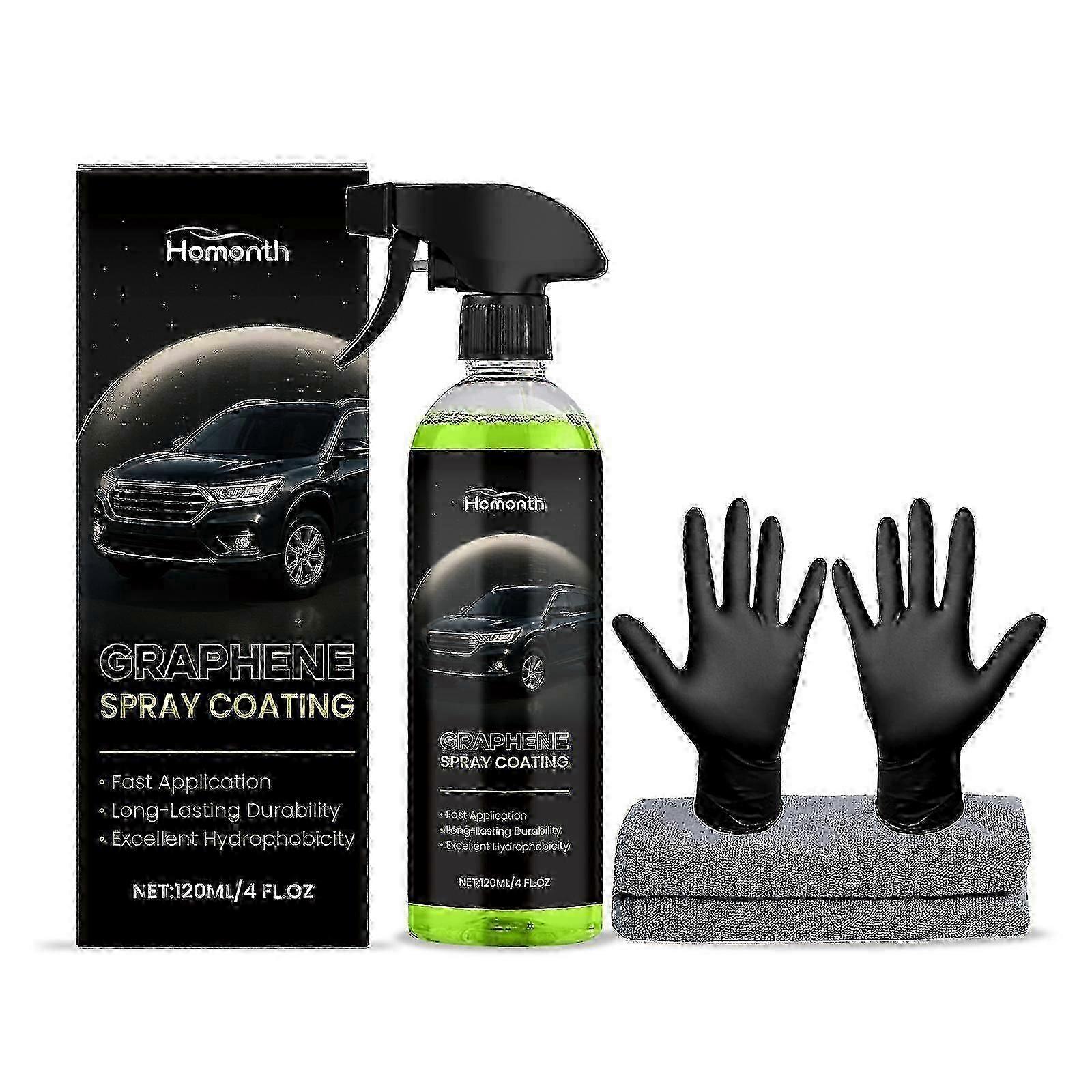 Homonth Ceramic Coating Spray Three In One Antifouling Cleaning Efficiency Enhancing Car Maintenance Gloss Coating Spray