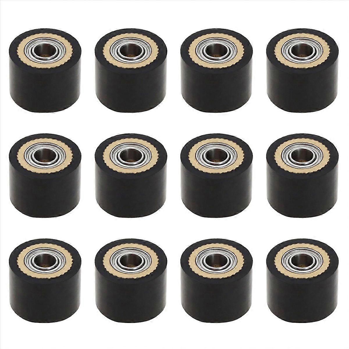 12pcs Pinch Roller 4x10x14mm Plotter Cutter Roller Paper Feed Roller for Mimaki CG Series Cutting Pl