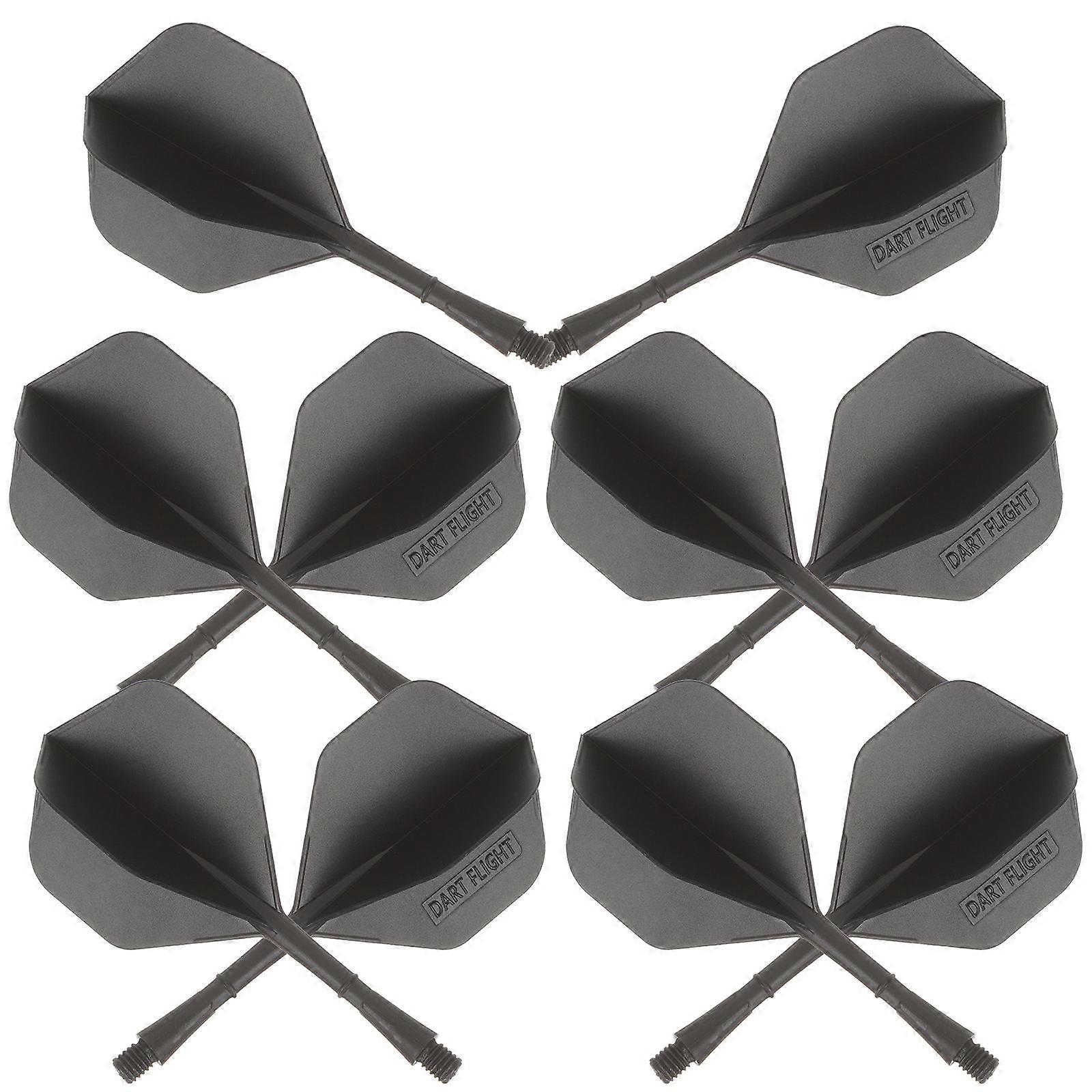 Black Dart Tail Wings Flight Tools for Balance 20Pcs Dart Fins