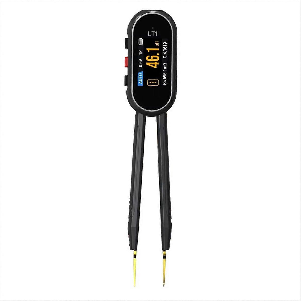 LT1 Mini Smart Tweezer LCR Tester ERP ESR Tester Digital Resistance Capacitance Inductance Continuit