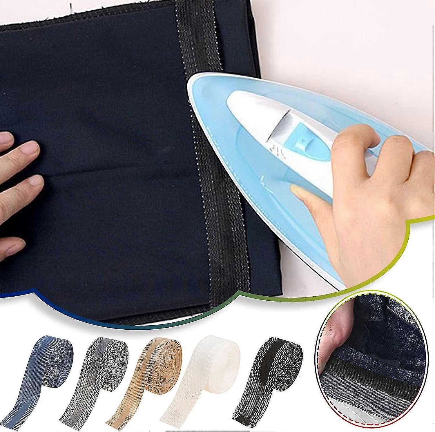 "fier-on Hemming Tape Pull Side Sticker Self-adhesive Free Cutting Change Panusers Cuff Paste Close Trousers Cuff Sticker"