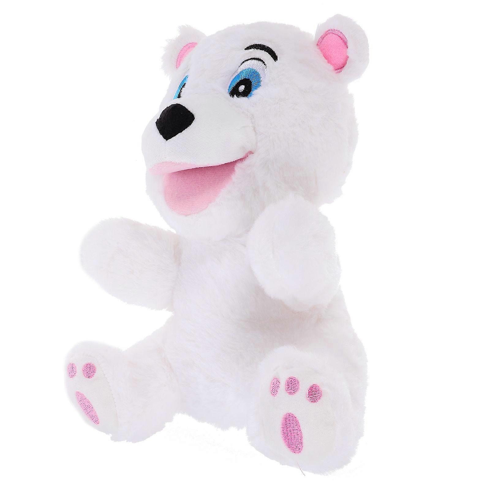 Story Telling Puppet Hand Puppet Plush Bear for Home Use