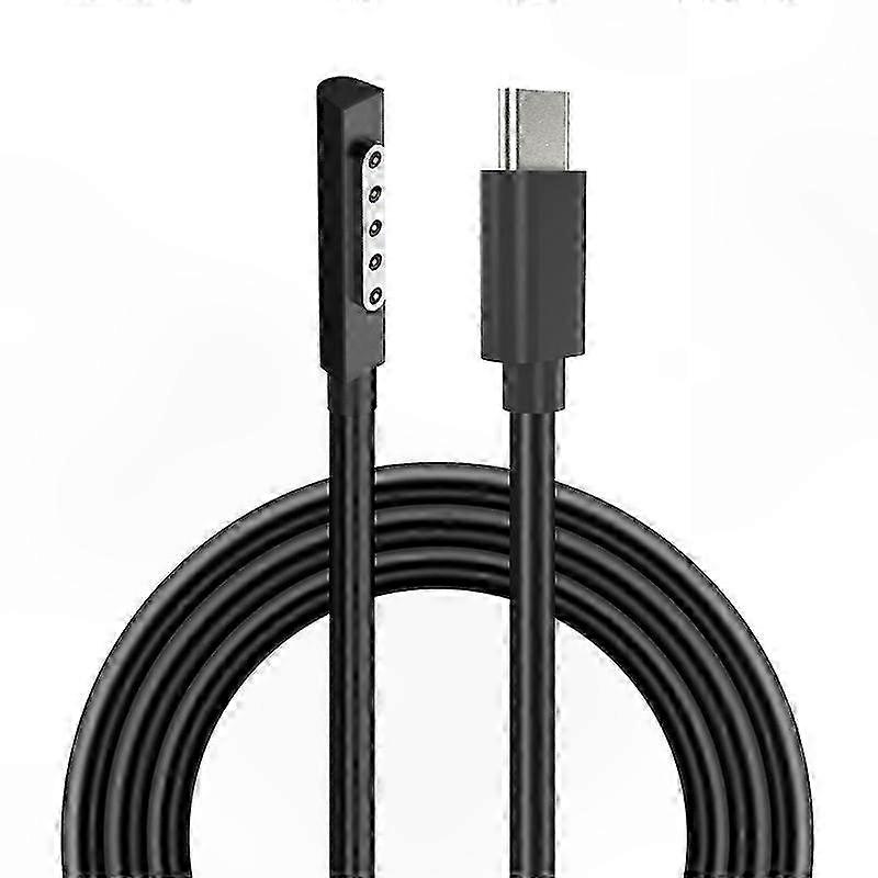 65W Magnetic Type-C Fast Charging Cable for Microsoft Surface RT/Pro 1/2