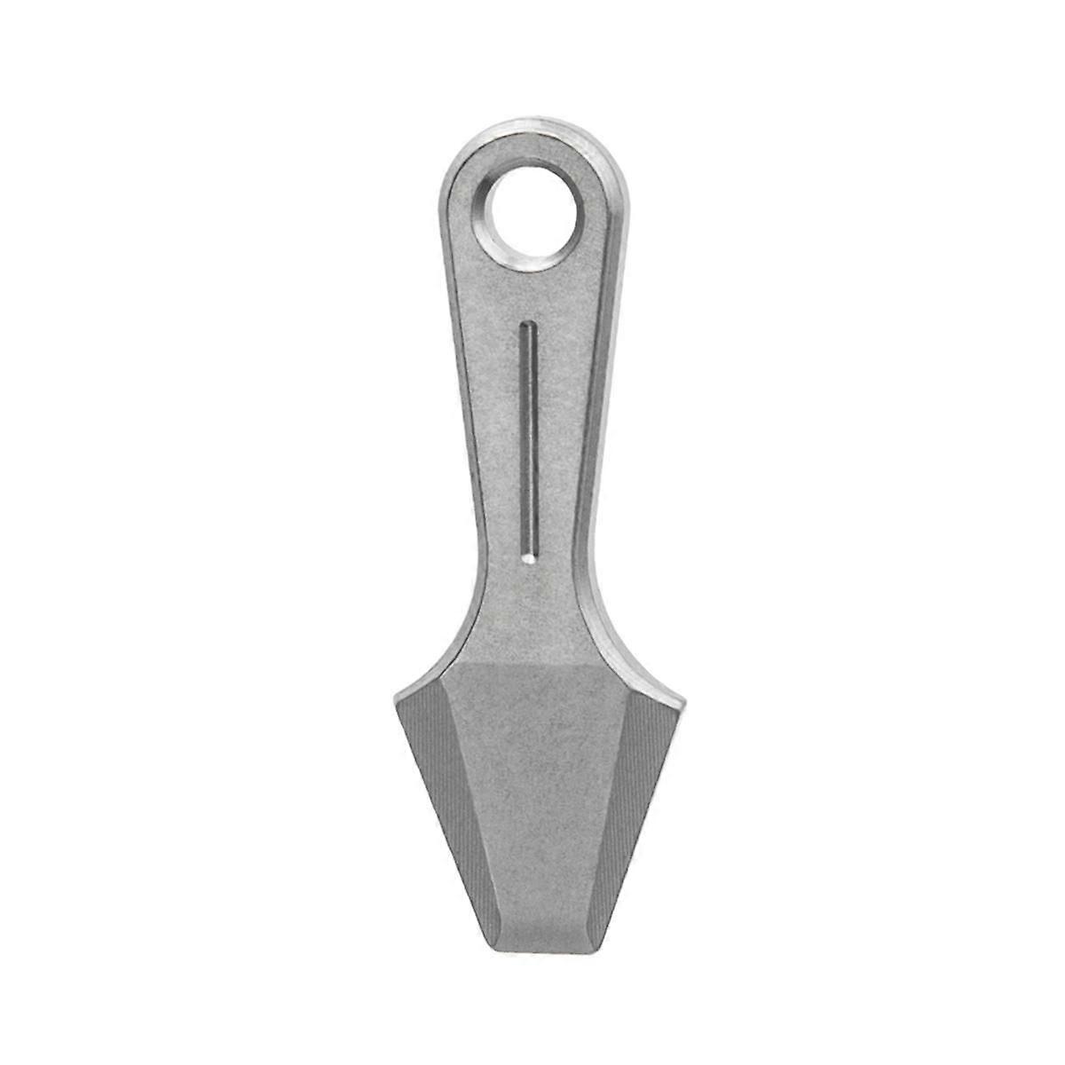 Titanium Pry Bar Mini Titanium Alloy Crowbar Keychain Pendant Camping Accessory