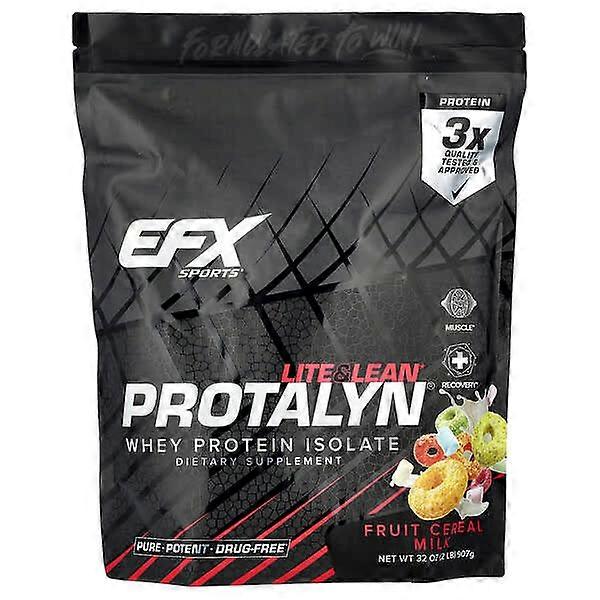 EFX Sports, ProtalynÃÂÃÂÃÂÃÂ® Whey Protein Isolate, Fruit Cereal Milk, 2 lb (907 g)