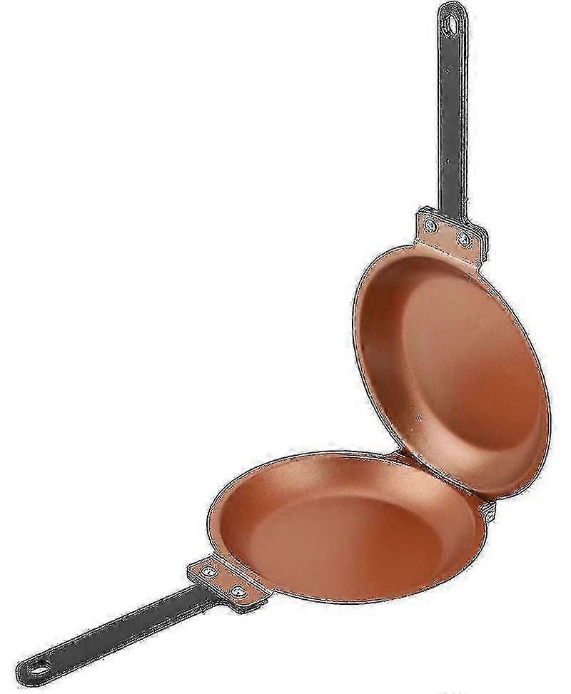 Double Sided Baking Pan, Double Sided Baking Pan, Baking Frame, Mold, Non Stick Ceramic Coating, Flipping Frying Pan, Baking Machine, Househ