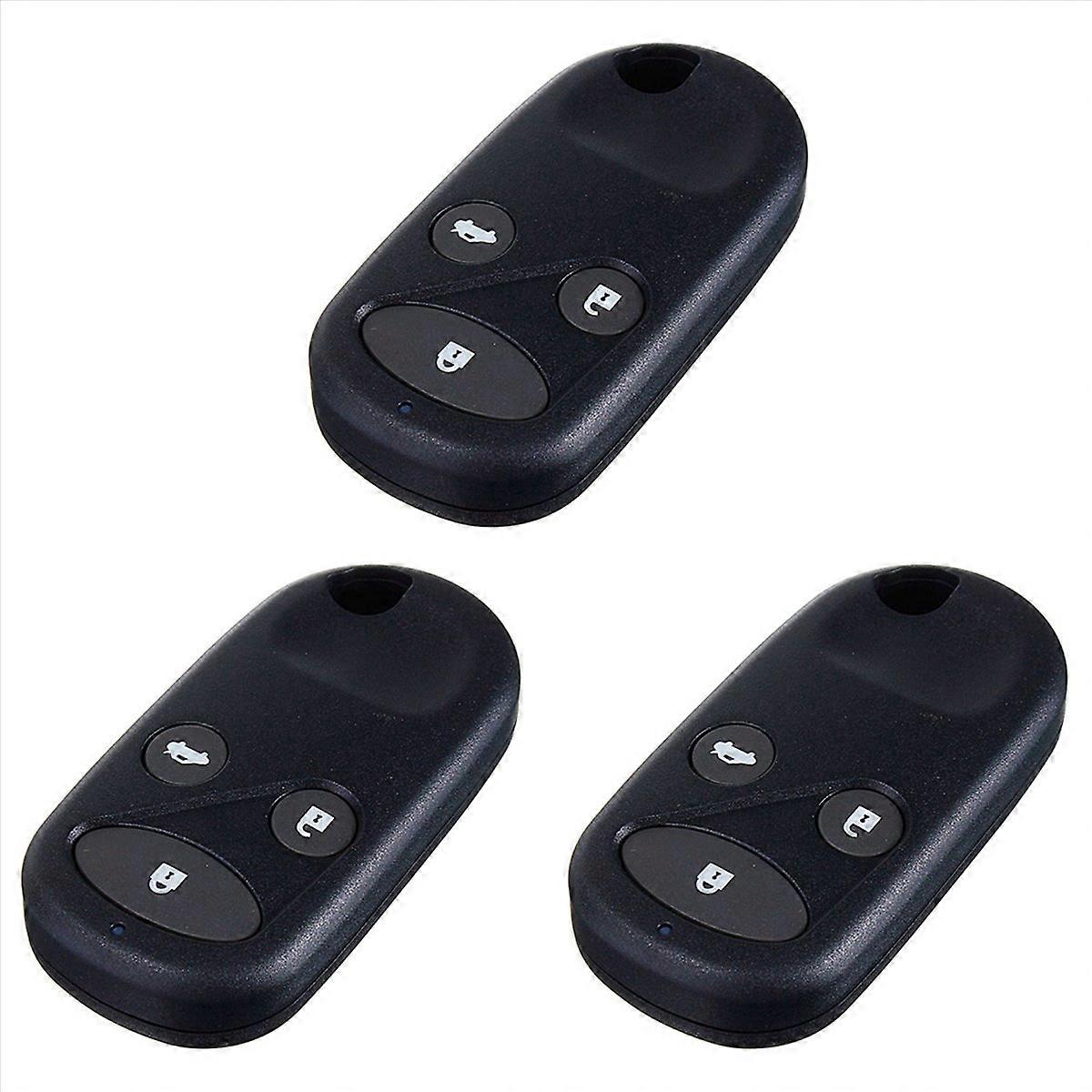 3-Buttons Remote Key Fob Case Shell Cover For Accord