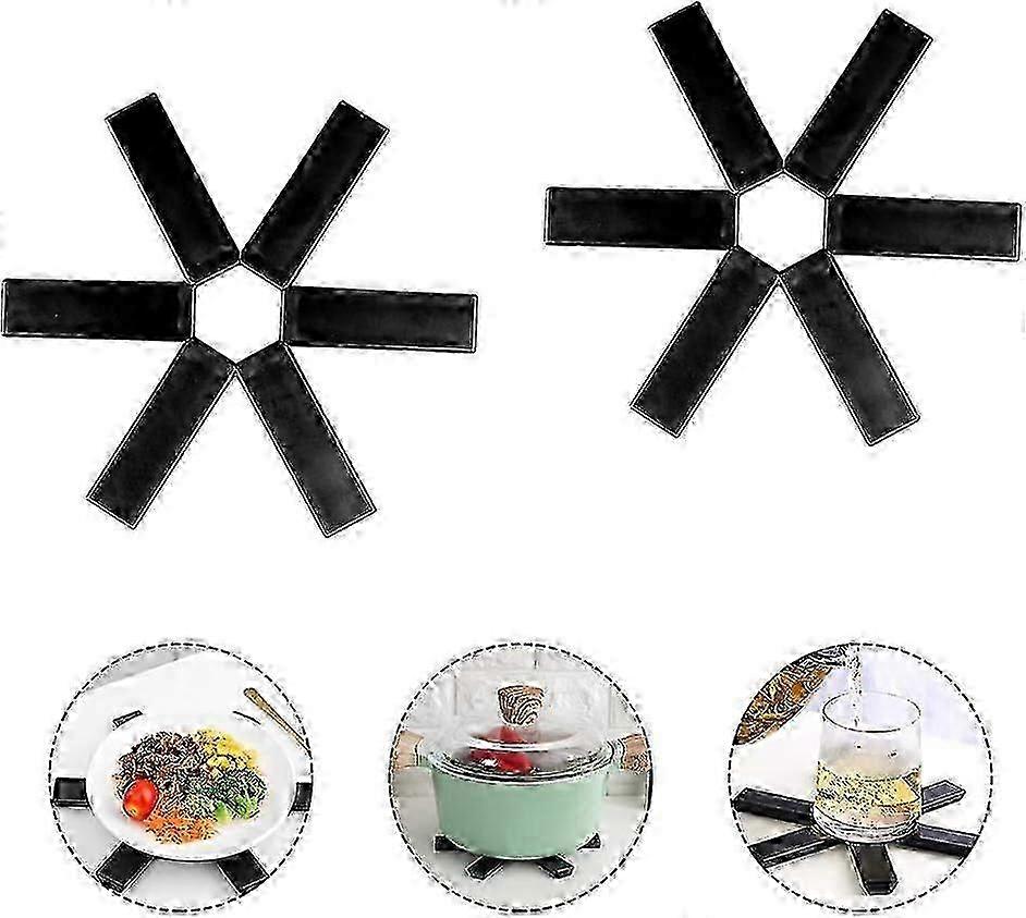 Heat Resistant Foldable Trivet Set for Hot Pot Stand