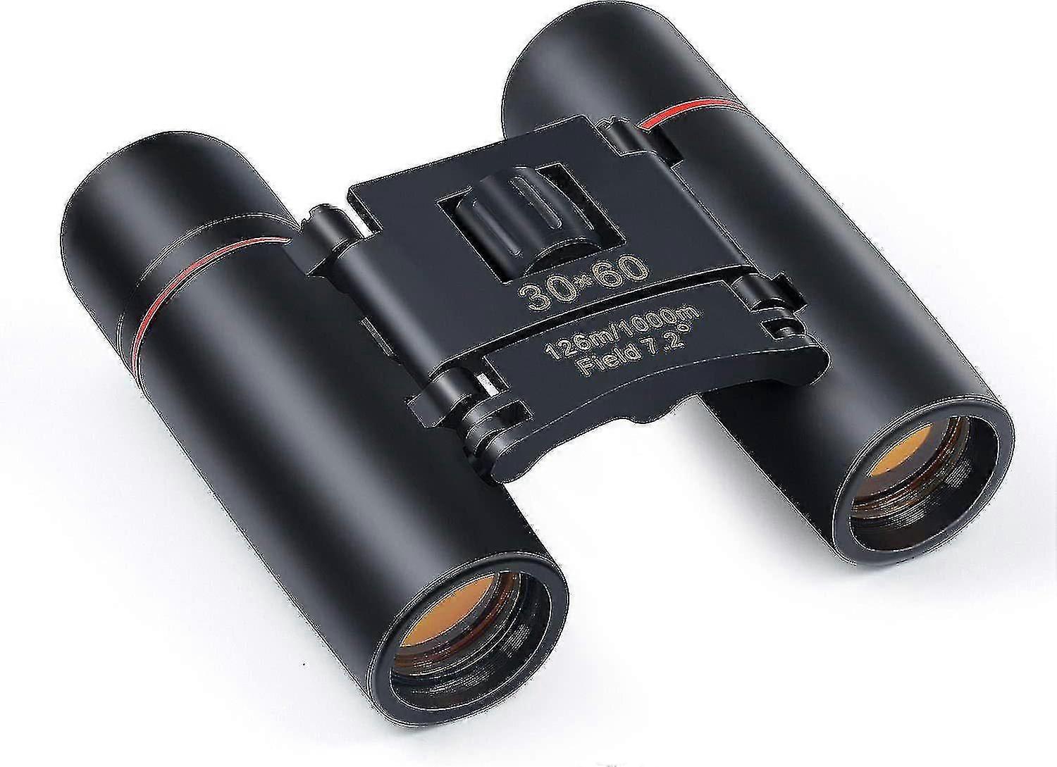 Compact Binoculars, 30x60 Outdoor Foldable Telescope Small Binoculars