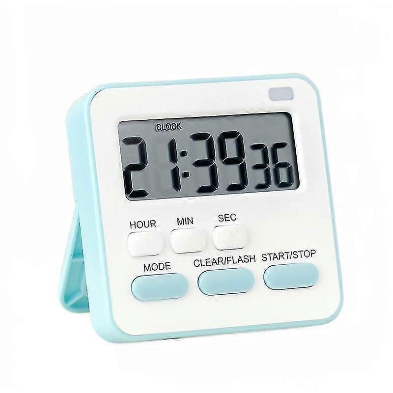 Kitchen Timer Egg Timer With Clock Digital Timer Stopwatch With LCD Loud Alarm