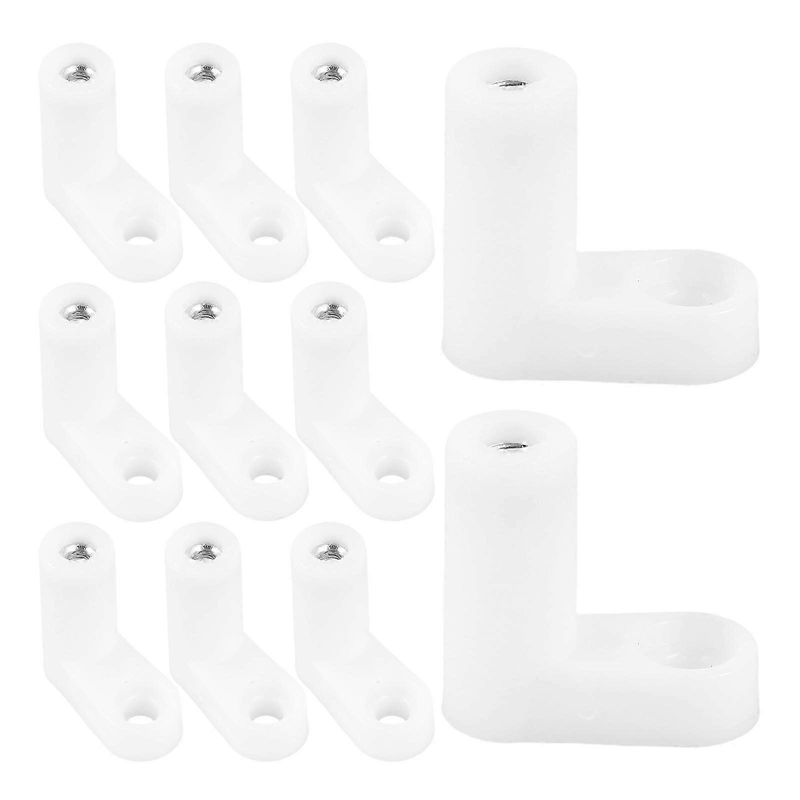 20pcs L Type PCB Mounting Feet with Screws Plastic Circuit Board Standoffs for Arcade Gaming Console Insulated PCB Spacer