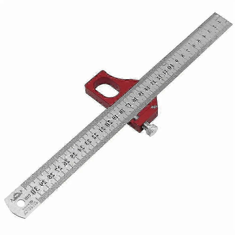 Combination Square Angle Ruler - Accurate 45/90° Measurements, Ergonomic Design, Durable Metal, Compact For Woodworking miao4