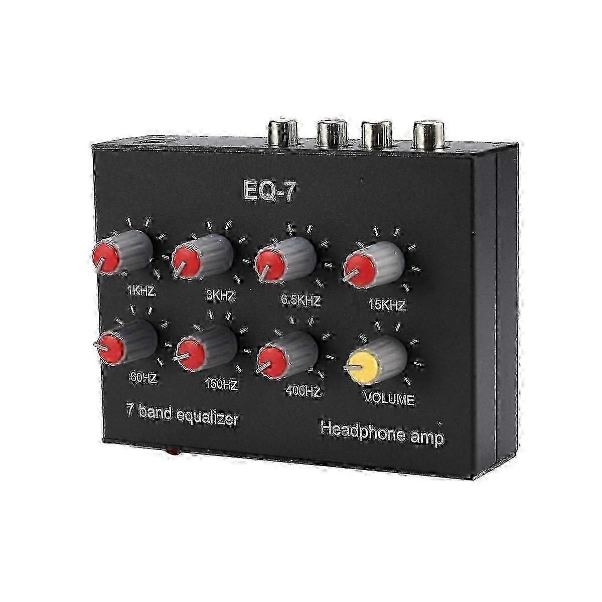 EQ-7 Car o Headset Amplifier 7-Band EQ Equalizer 2 Channel Digital Sound Equalizer JN
