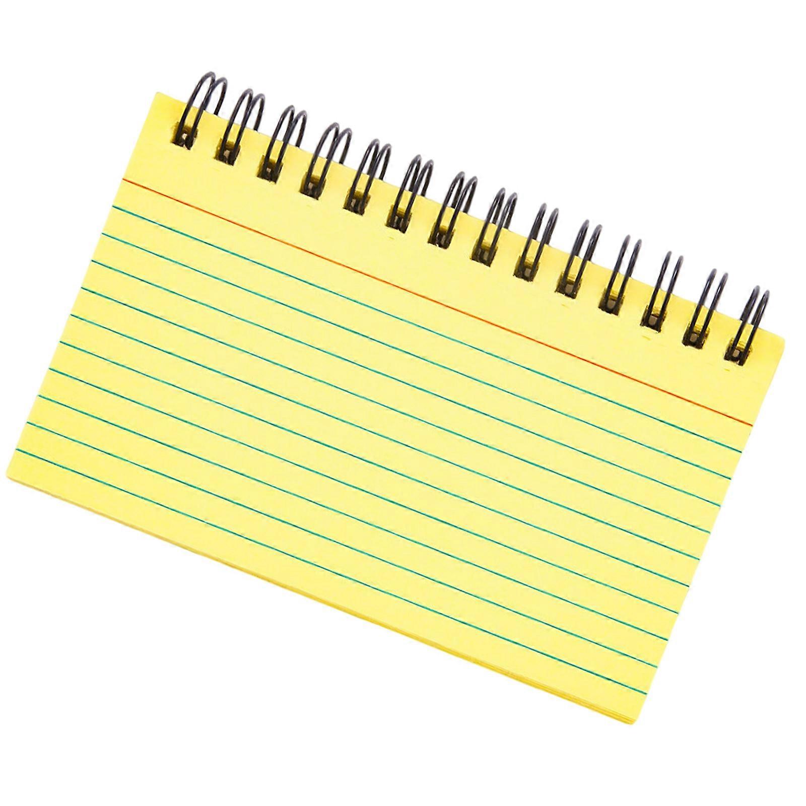 Small Twin Coil Binding Notebook 50 Sheets Lined 4.9x2.9Inch Small Writing Notepads for Daily Journaling Note Taking  Yellow