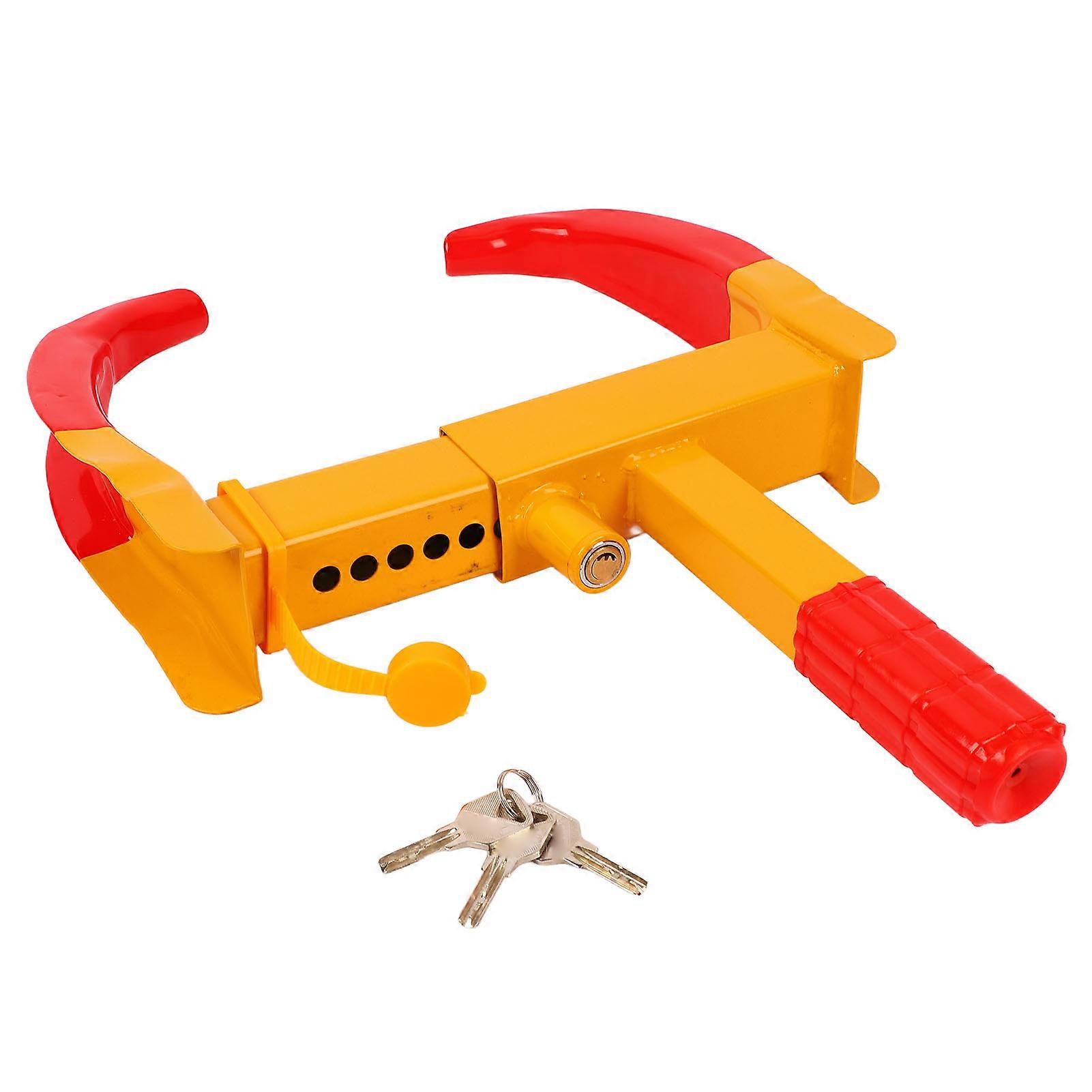 Security wheel lock for vehicles - thin copper core anti-theft device