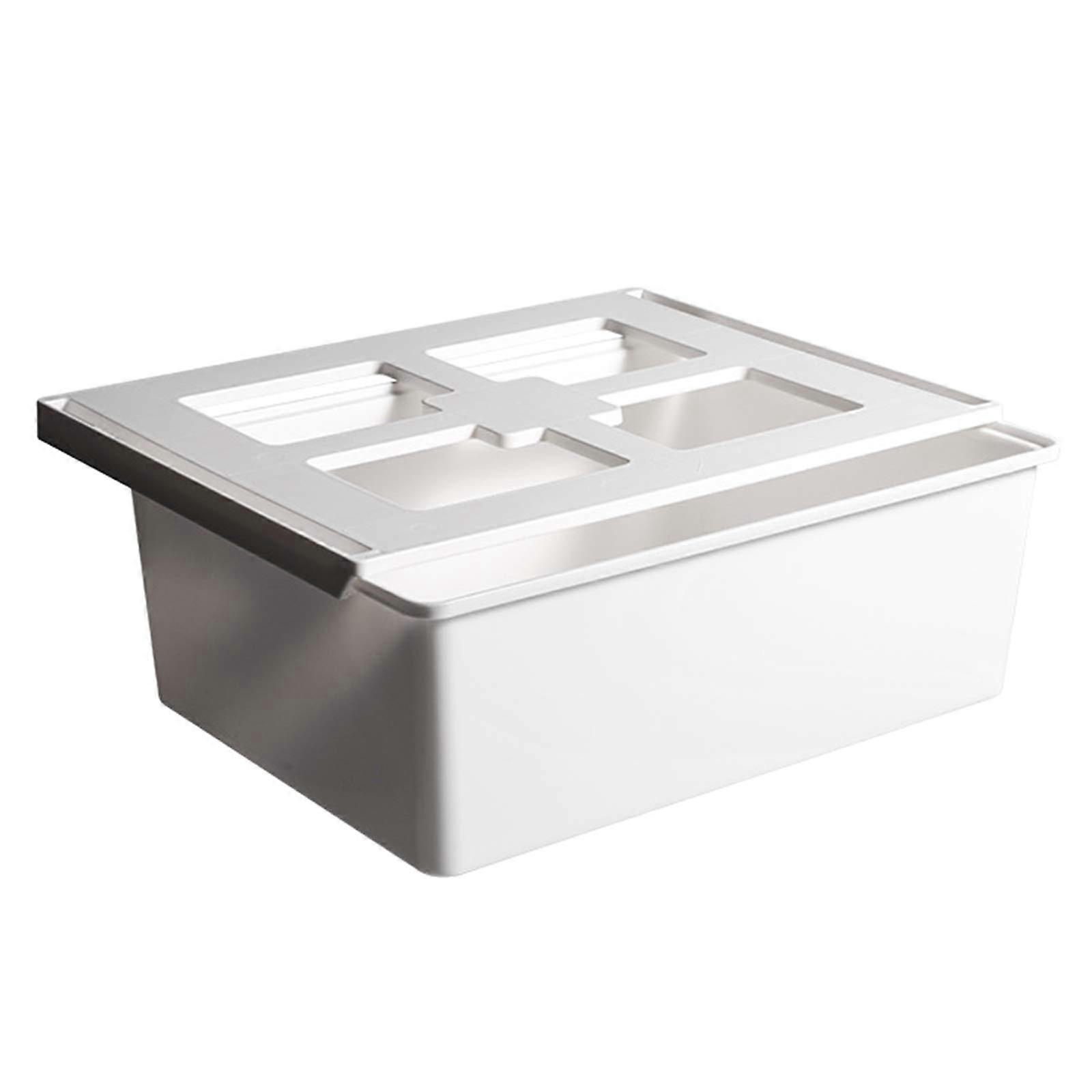 Adhesive Under Desk Drawer Storage Box Hidden Organizer For Underwear Socks Stationery Pencils With Lids Lattice