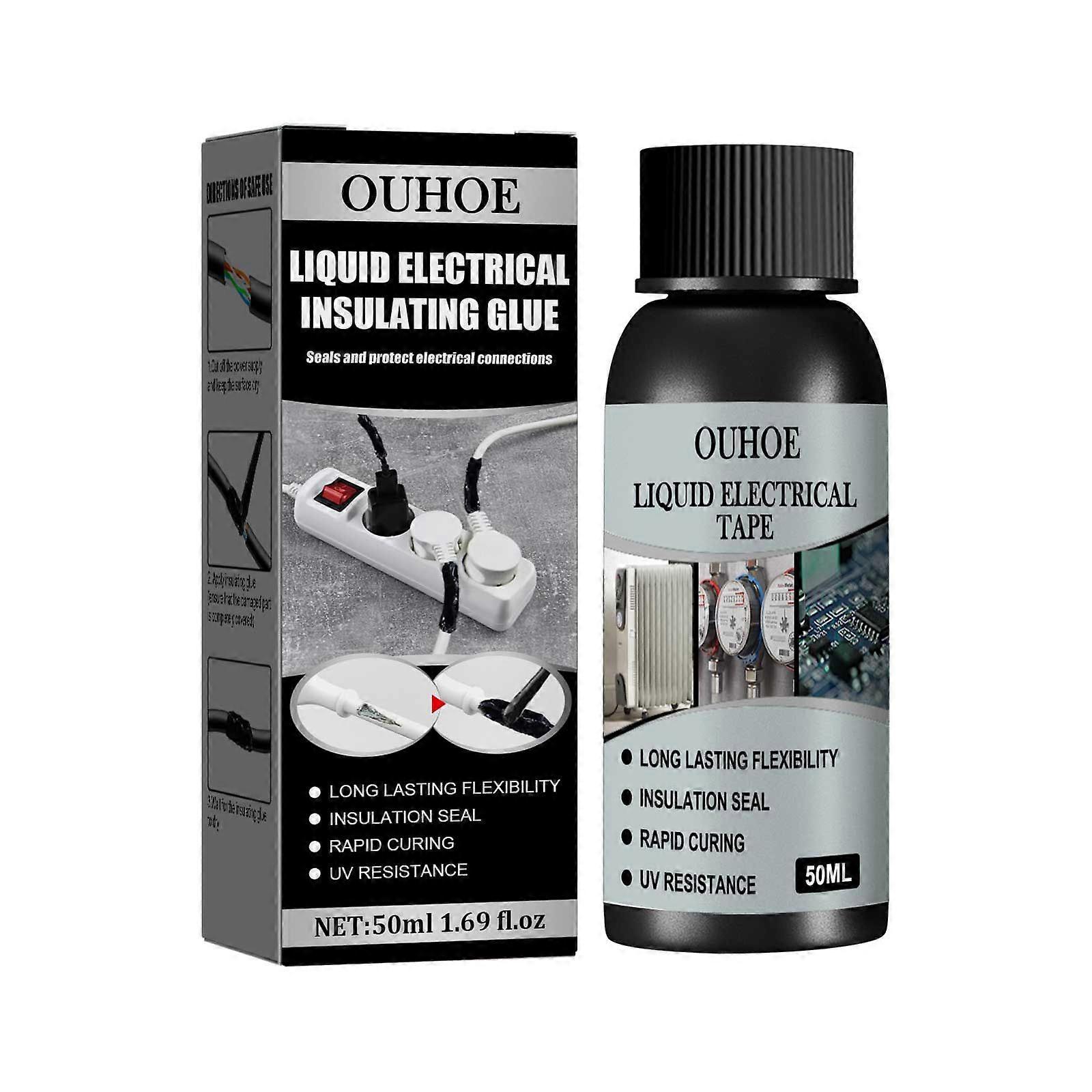 Liquid Electrical Insulating Adhesive (Black 50Ml) Contains Resin