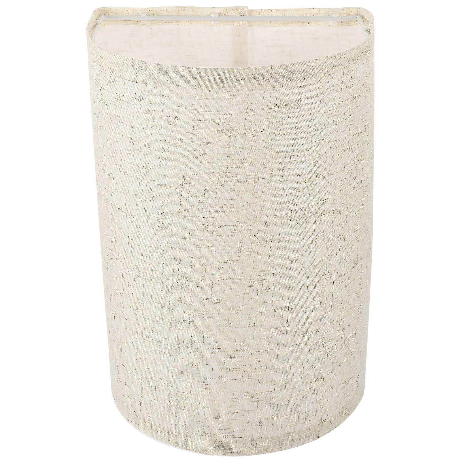 Household Table Lampshade Decorative Linen Lampshade Floor Lamp Shade Half Round Light Cover