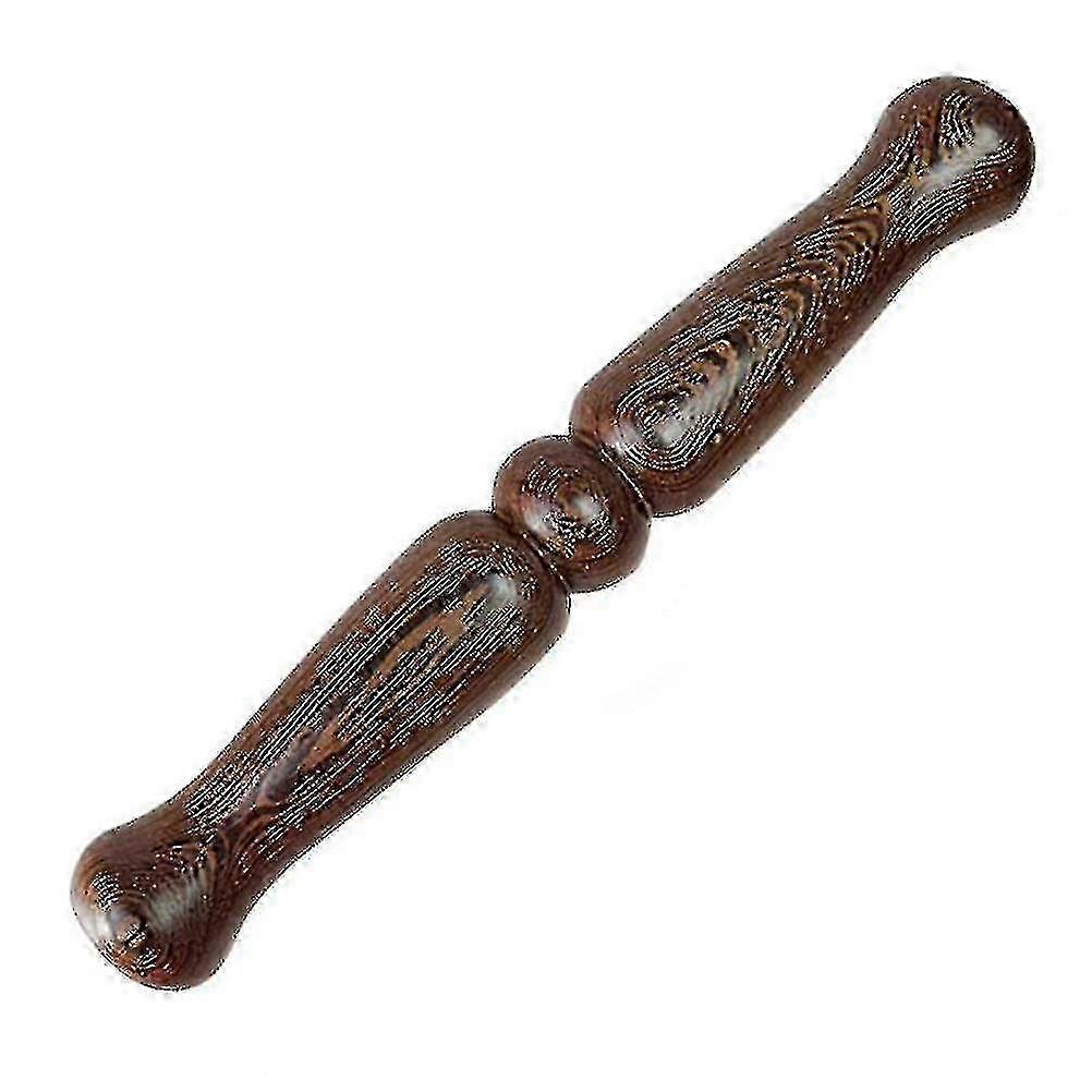 1pc Tai Chi Ruler Solid Wood Tai Chi Stick Kungfu Exercise Equipment (coffee) Db