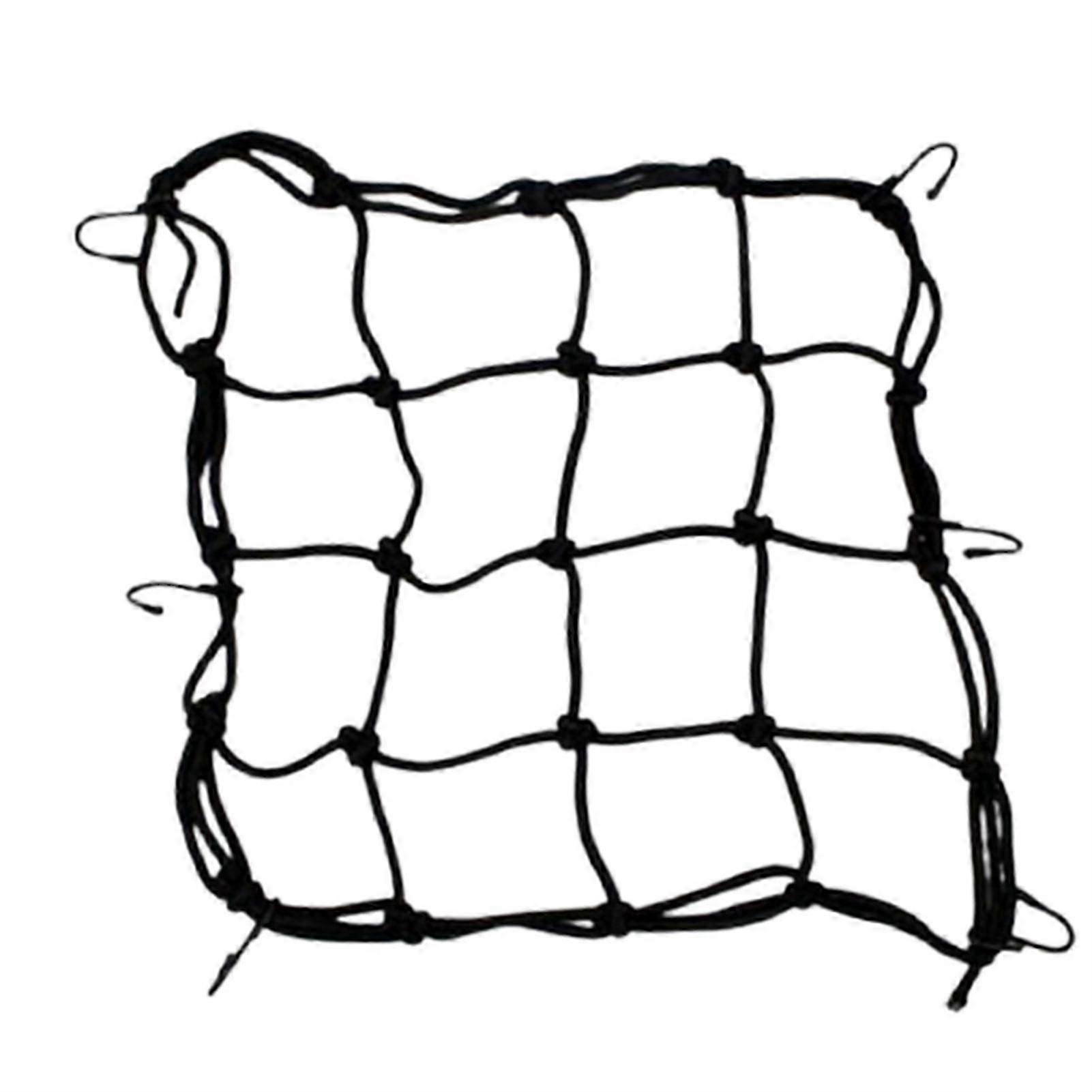 Elastic Net Bag Holder For Motorcycles Luggage Tie-Down Net with 6 Hooks Bicycle Accessory