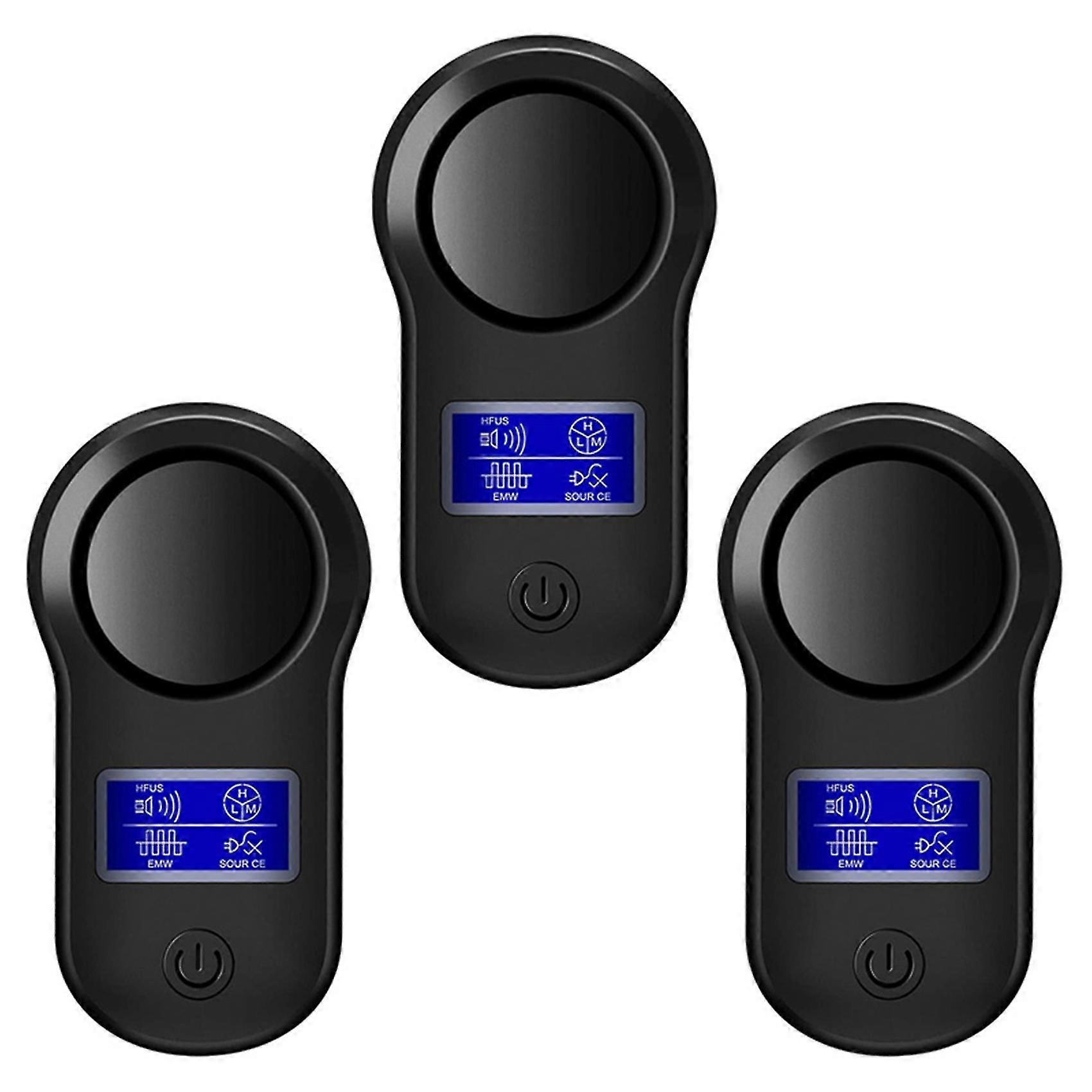 3x Ultrasonic Pest Repeller Electronic Insect Repellent Indoor Plug In Pest Anti Cockroaches/mouse