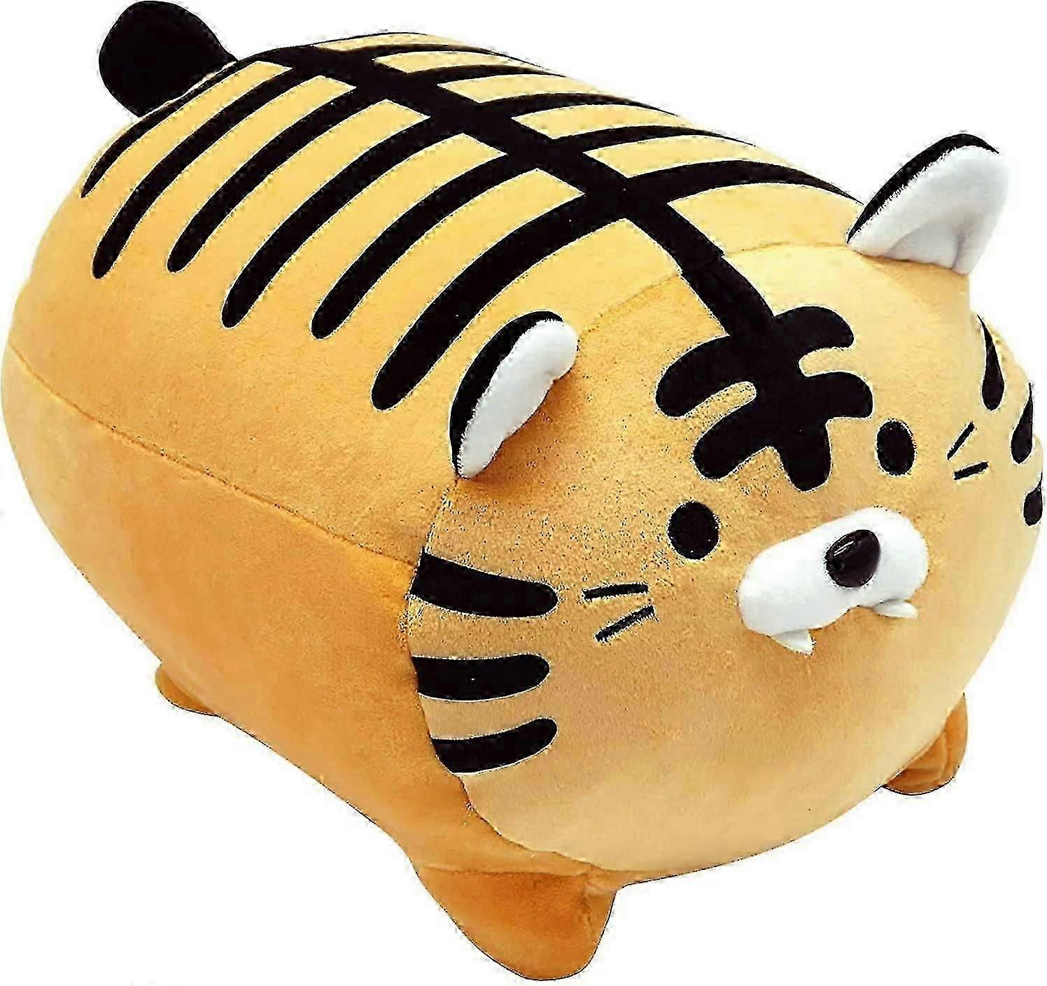 45cm Super Soft Plush Printed Fat Round Tiger Toy Stuffed Tiger Pattern Throw Pillow