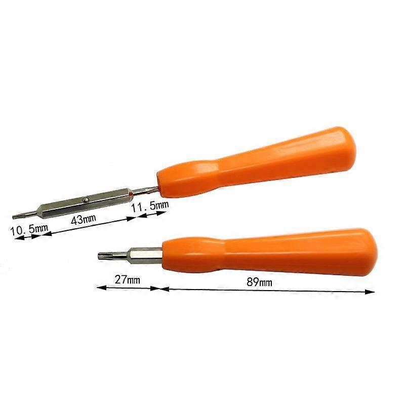 Doorbell Screwdriver Compatible for Ring Doorbell 1, 2, 3, 3 Plus Battery Password Reset Access T6 and T15 Screwdriver(2pcs-Orange
