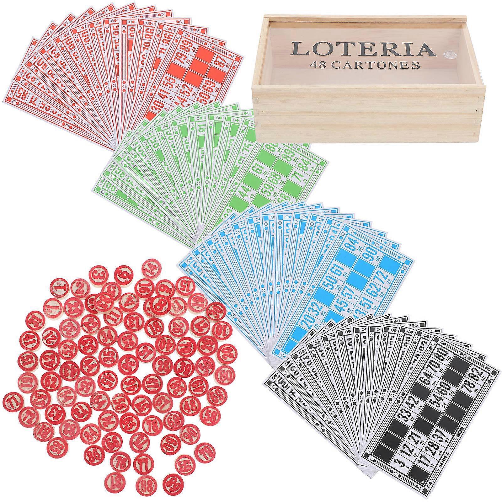 Russian Lotto Game Number Chess for Teamwork 1Set