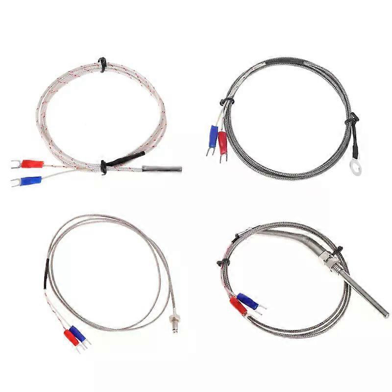 6mm Hole Washer K Type Thermocouple Temperature Sensor Probe 1M Cable For Industrial Temperature Controller