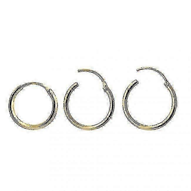 Anillo de nariz de aro segmentado de 10mm en oro de 9K