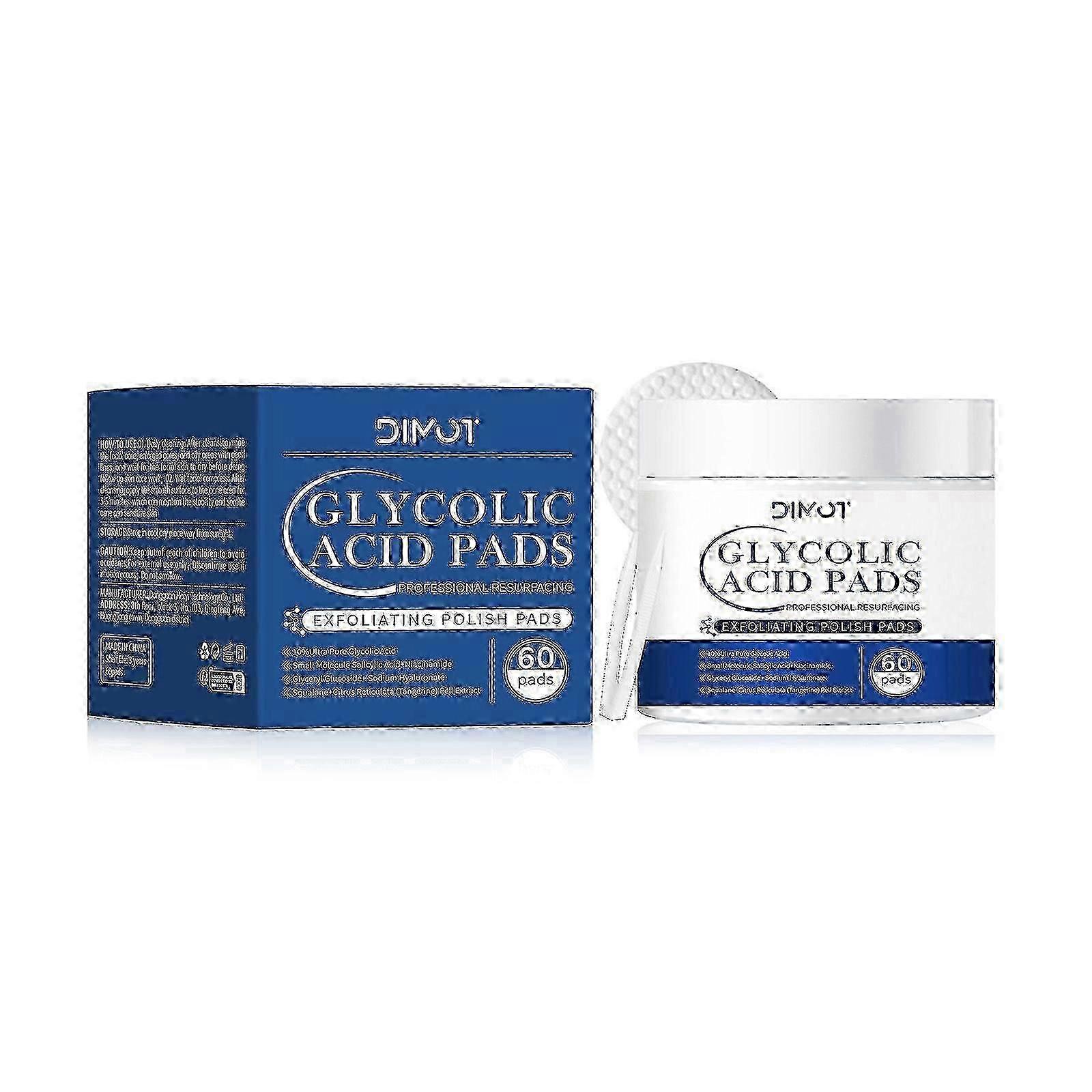 Glycolic Acid Pads - Exfoliating Pads with Salicylic Acid - Toner Pads for Face- Face Pads with niacinamide Facial Radiance Pads with Deep C