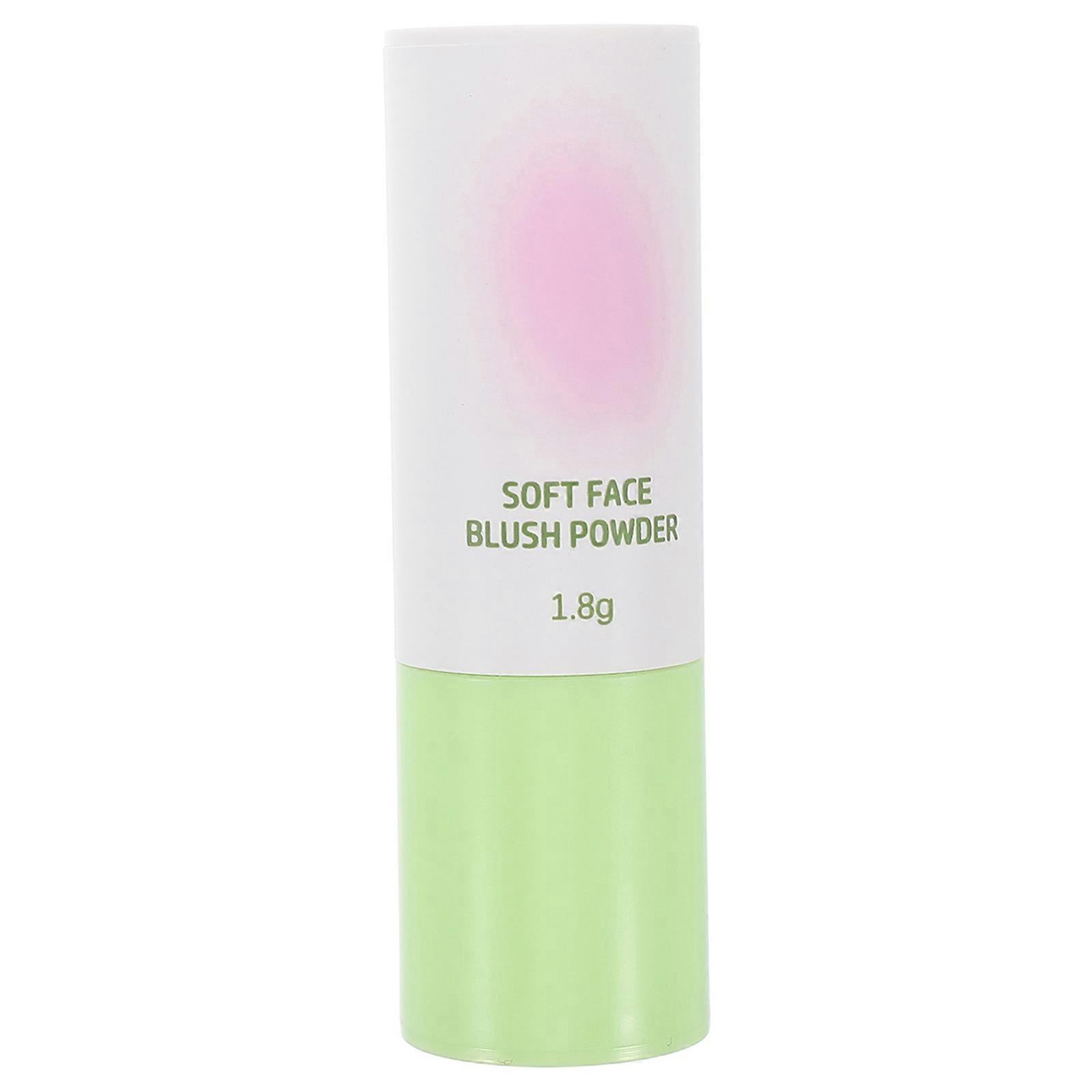 Coral Orange Matte Blush Stick for Cheeks with Sponge Applicator