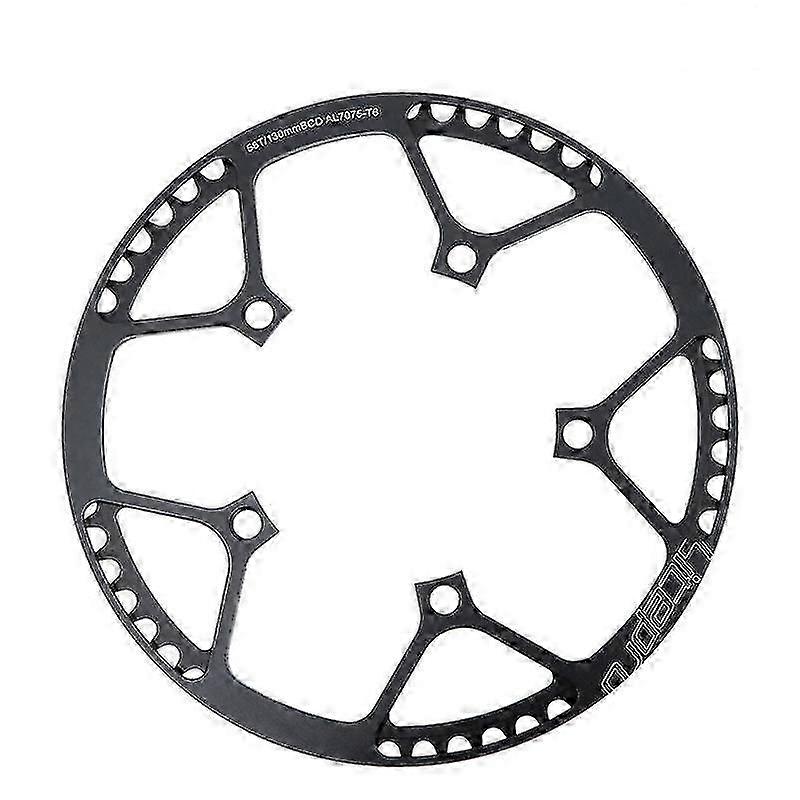 Litepro 130bcd 58t A7075 Alloy Bmx Kedjedrev Fällbar cykel Kedjehjul Cykel Vevparti Tandplatta - Svart
