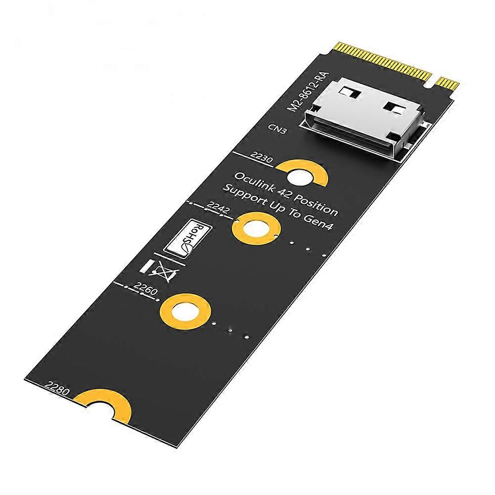 M.2 NVMe to Oculink EGPU Riser Card NVMe Key M to SFF-8611/8612 Adapter, PCI-E 4.0 X4 to OcuLink SFF