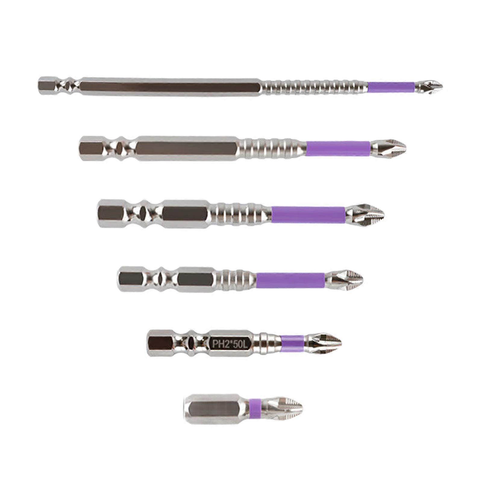 Multipurpose Heavy Duty Shank Drill Bits 6 Pack Including Organizer Suitable For Handmade Projects And Professional Use Multicolor