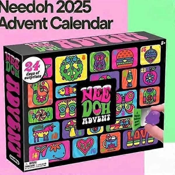 Auledio NeeDoh Advent Calendar 2025 – Christmas calendar with fun stress balls and surprises