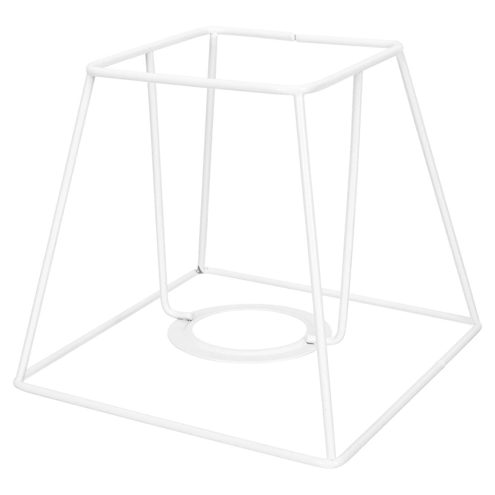 Ceiling Light Desk Table Lamp Stand Lamps Shade Frame Screen Pendant Office Rack Crafts Lampshade White Wrought Iron