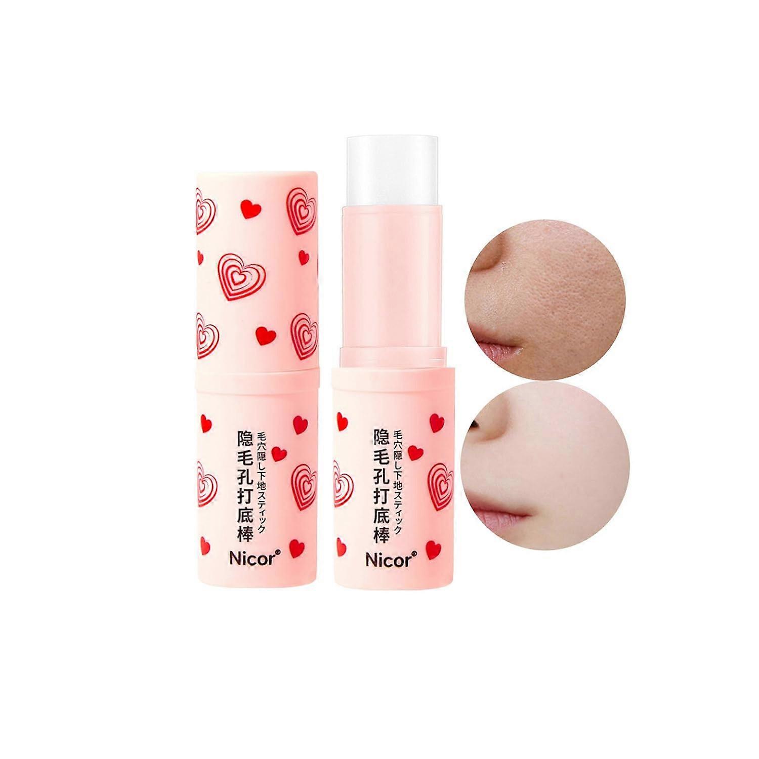 Invisible Pore Stick - Pore Eraser Waterproof Face Primer Makeup Base Oil-control Smooth Fine Lines Isolation Makeup Primer Pore Invisible Cream (1