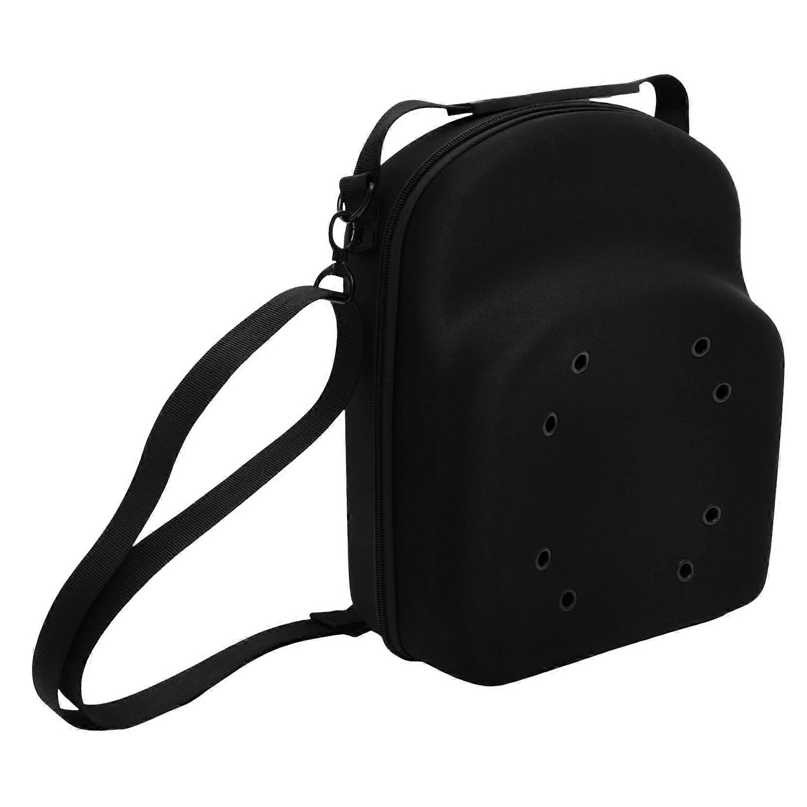 Baseball Cap Carrier Case with Smooth Zipper, Hard Travel Hat Storage Box, Lightweight Holder with Removable Shoulder Strap