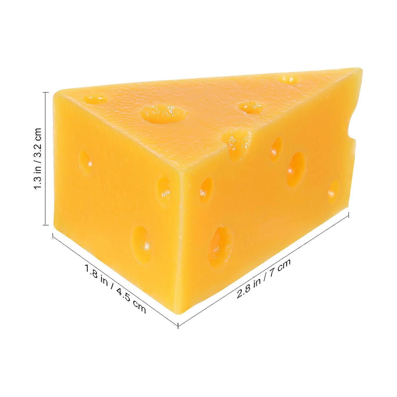 Cheese Model Fake Cheese Triangle Cake Model for Decoration