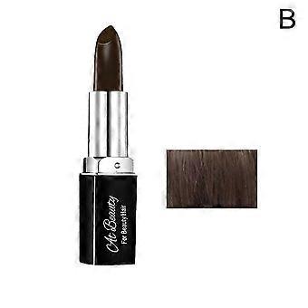 Black Brown (B)$Disposable hair dye pen lipstick style long-lasting cover white hair temporary hair dye cream black temporary hair dye