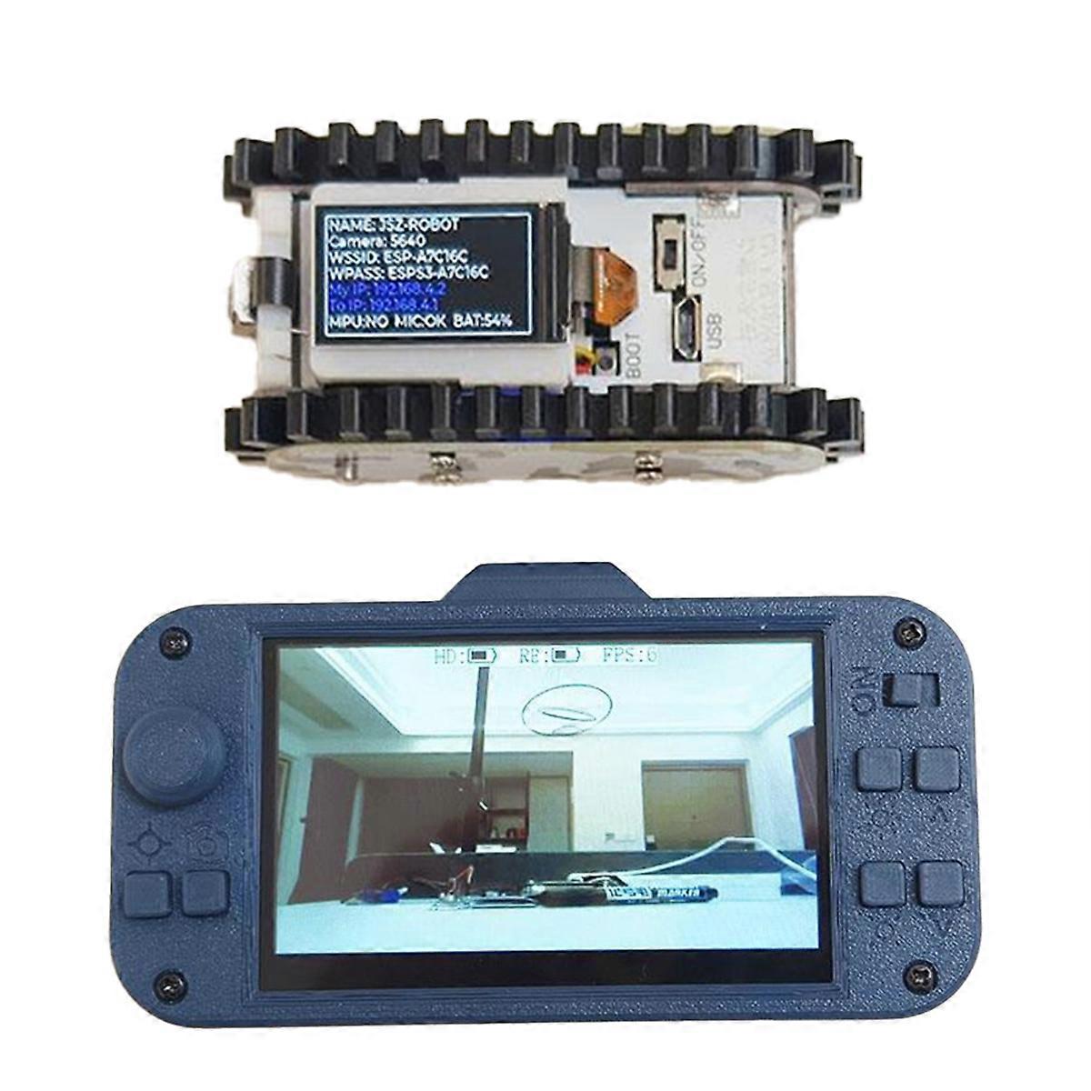 Esp32 Remote Control Tank Model Metal Chassis Tractor Crawler Balance Car Truck Robot Chassis for Wifi RC Robot Car B