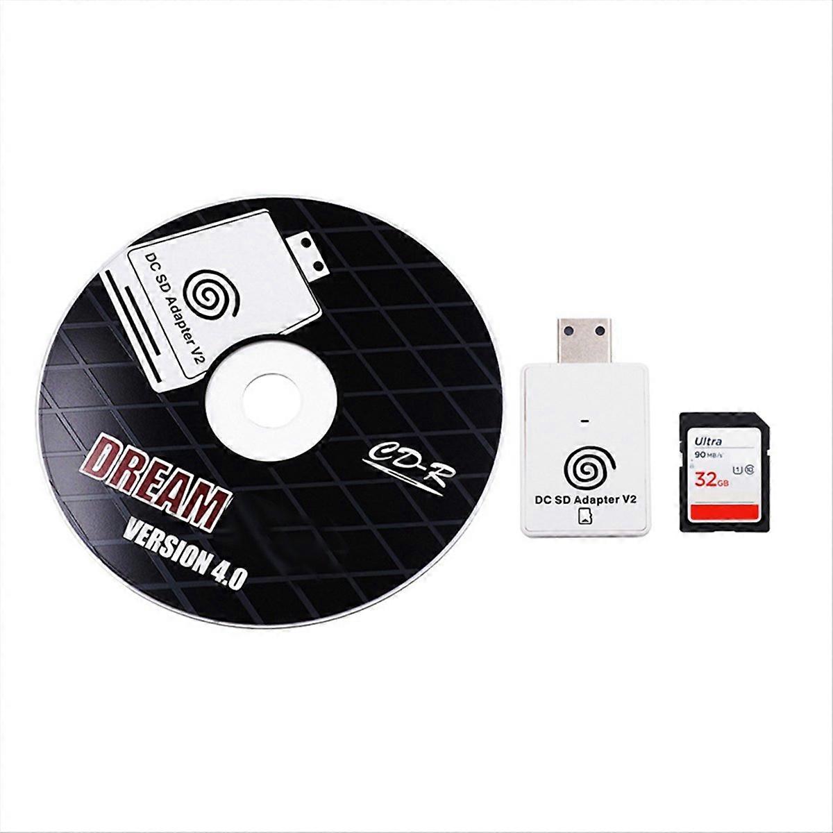 For SD Card Reader+32GB Card for Dreamcast Dreamshell