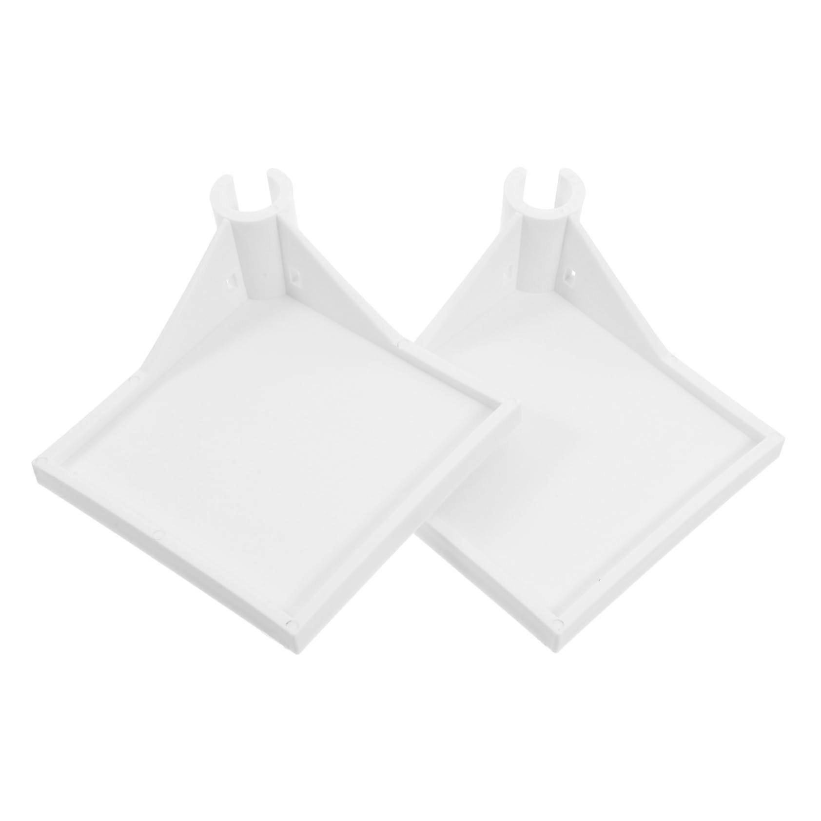 2pcs Grow Tent Corner Shelf for Hygrometer and Camera, Durable Plastic, Tool Install